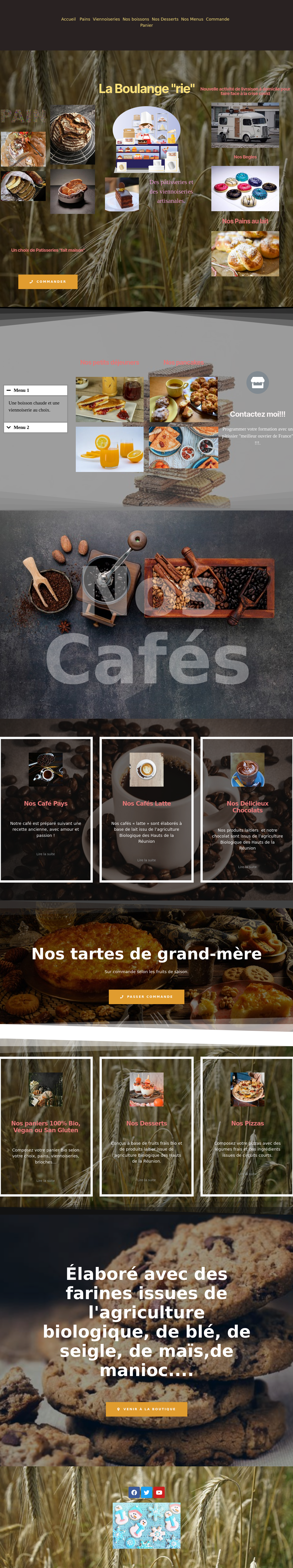 Site internet pour une Boulangerie, Patisserie, Cafe 'Portfolio creation site web', JMTS NUMERIQUE_Conception_Webdesign 27940 Eure