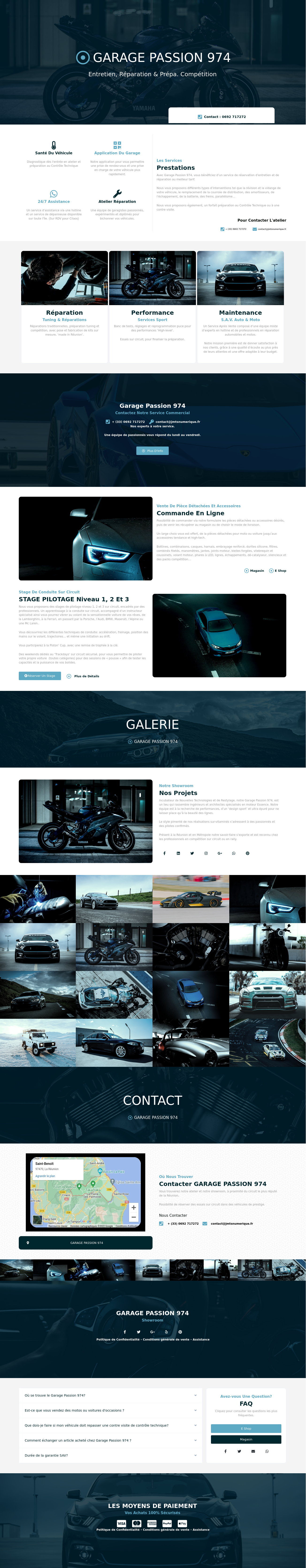 Site internet pour un Garage reparation Automobiles Motos Tuning et Competition 'Portpolio creation site web', JMTS NUMERIQUE_Conception_Webdesign 27940 Eure