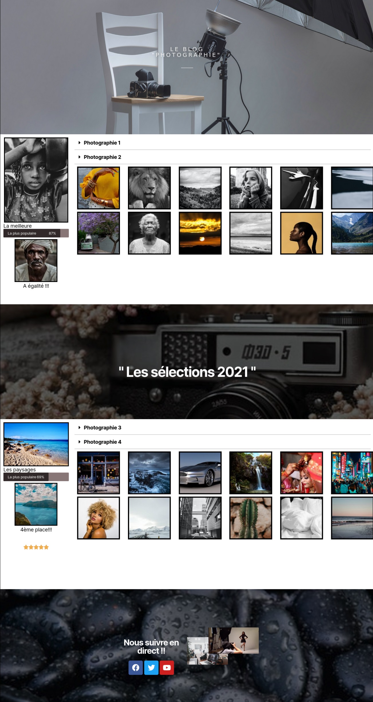 Site internet pour Blog Assocation de photographes 'Portpolio création site web', JMTS NUMERIQUE_Conception_Webdesign 27940 Eure